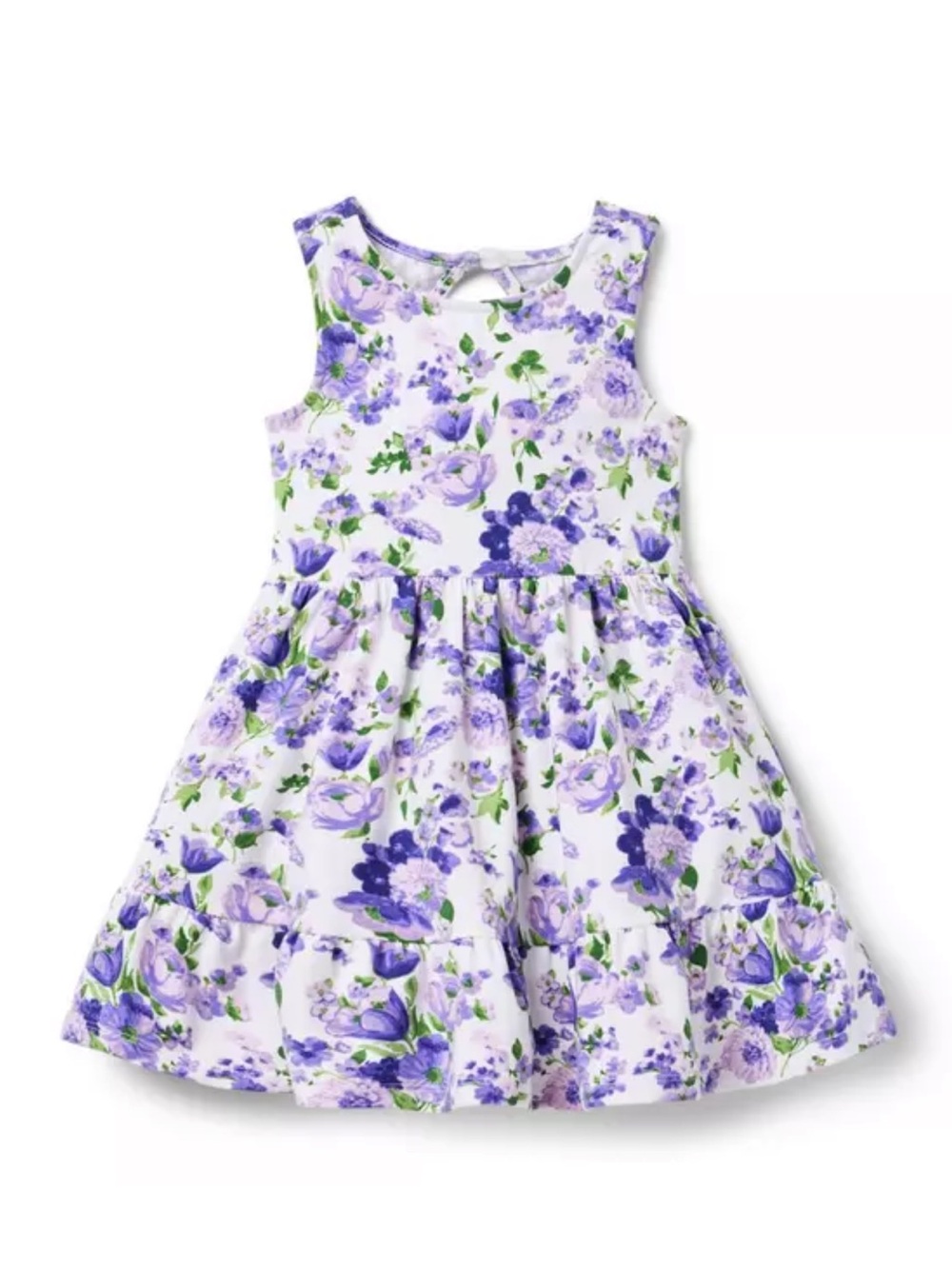 Janie and Jack The Everyday Dress - White and Lavender Floral